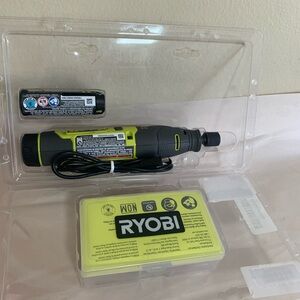 RYOBI USB Lithium Rotary Tool Kit with 2.0 Ah USB Battery and Charging Cord